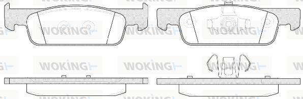 Woking P14403.00 - Kit de plaquettes de frein, frein à disque cwaw.fr