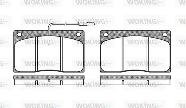 Woking P1443.02 - Kit de plaquettes de frein, frein à disque cwaw.fr