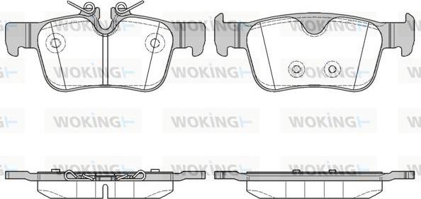 Woking P14513.10 - Kit de plaquettes de frein, frein à disque cwaw.fr