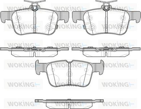 Woking P14513.12 - Kit de plaquettes de frein, frein à disque cwaw.fr