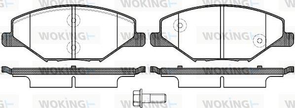 Woking P14533.00 - Kit de plaquettes de frein, frein à disque cwaw.fr