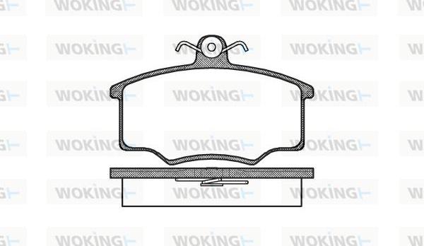 Woking P1463.00 - Kit de plaquettes de frein, frein à disque cwaw.fr