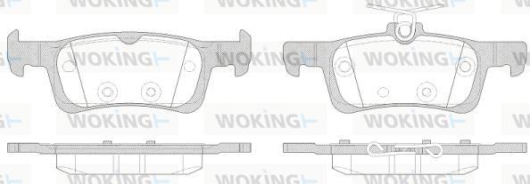 Woking P14633.00 - Kit de plaquettes de frein, frein à disque cwaw.fr