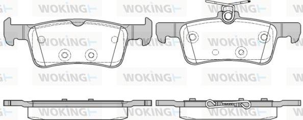 Woking P14633.10 - Kit de plaquettes de frein, frein à disque cwaw.fr