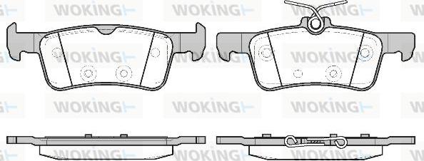 Woking P14633.20 - Kit de plaquettes de frein, frein à disque cwaw.fr