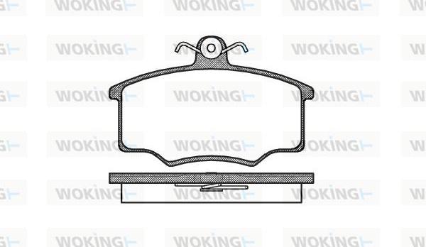 Woking P1463.20 - Kit de plaquettes de frein, frein à disque cwaw.fr