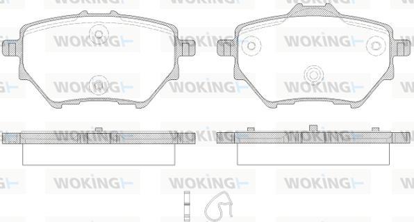 Woking P14623.00 - Kit de plaquettes de frein, frein à disque cwaw.fr