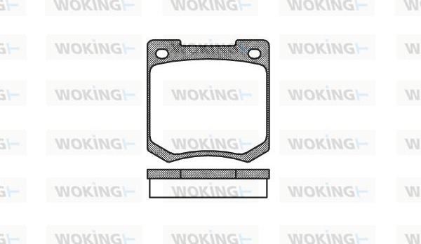 Woking P1403.00 - Kit de plaquettes de frein, frein à disque cwaw.fr