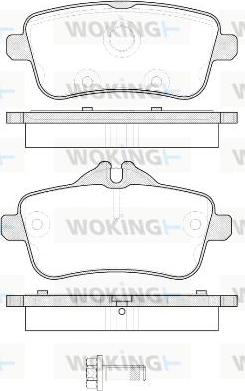 Woking P14033.00 - Kit de plaquettes de frein, frein à disque cwaw.fr