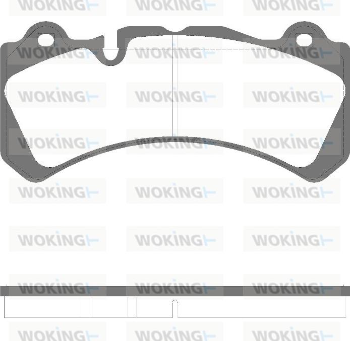 Woking P14023.00 - Kit de plaquettes de frein, frein à disque cwaw.fr