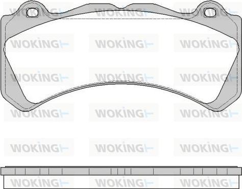 Woking P14023.10 - Kit de plaquettes de frein, frein à disque cwaw.fr