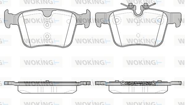 Woking P14163.40 - Kit de plaquettes de frein, frein à disque cwaw.fr