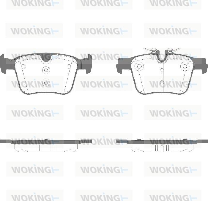 Woking P14163.05 - Kit de plaquettes de frein, frein à disque cwaw.fr