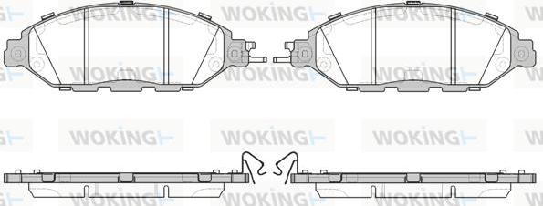 Woking P14183.15 - Kit de plaquettes de frein, frein à disque cwaw.fr