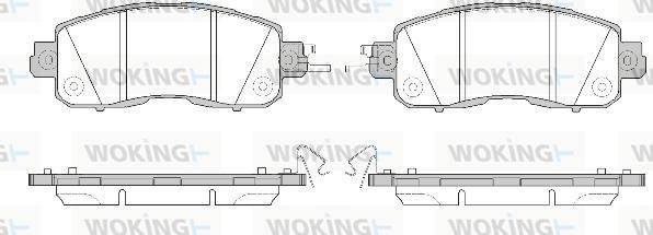 Woking P14173.04 - Kit de plaquettes de frein, frein à disque cwaw.fr