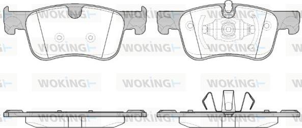 Woking P14803.00 - Kit de plaquettes de frein, frein à disque cwaw.fr