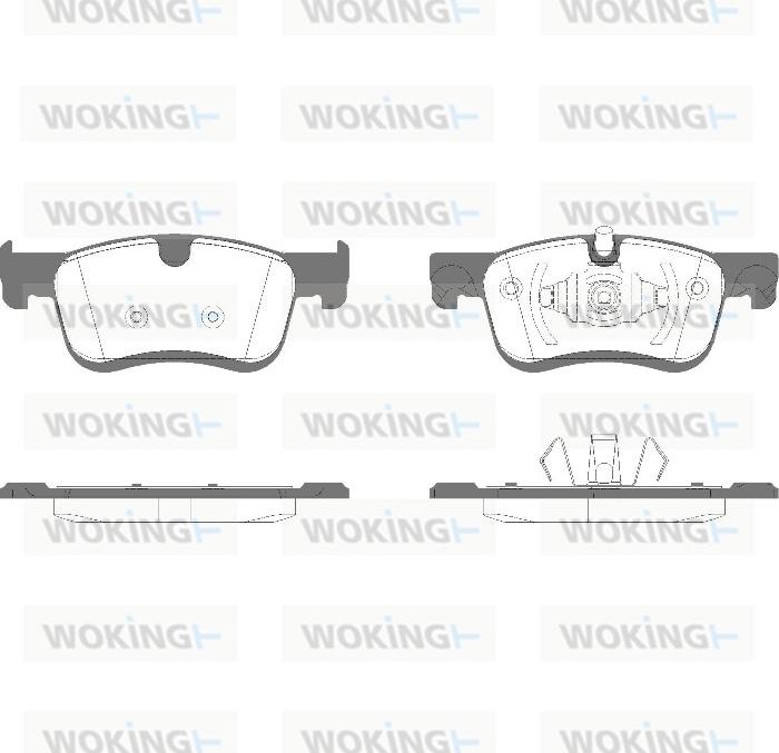 Woking P14803.10 - Kit de plaquettes de frein, frein à disque cwaw.fr