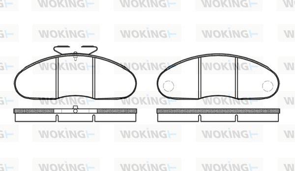 Woking P1483.10 - Kit de plaquettes de frein, frein à disque cwaw.fr