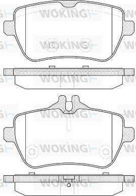 Woking P14353.00 - Kit de plaquettes de frein, frein à disque cwaw.fr