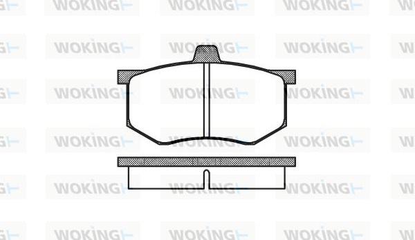 Woking P1433.00 - Kit de plaquettes de frein, frein à disque cwaw.fr