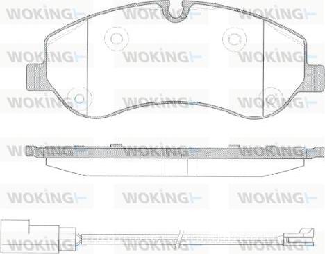 Woking P14203.02 - Kit de plaquettes de frein, frein à disque cwaw.fr