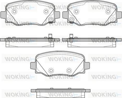 Woking P14783.02 - Kit de plaquettes de frein, frein à disque cwaw.fr