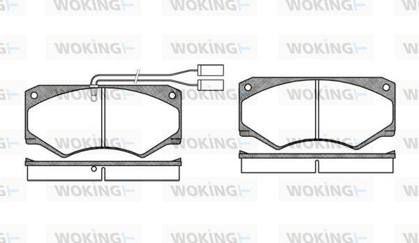 Woking P1473.42 - Kit de plaquettes de frein, frein à disque cwaw.fr