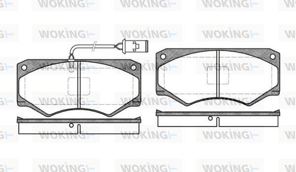 Woking P1473.52 - Kit de plaquettes de frein, frein à disque cwaw.fr