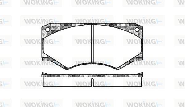 Woking P1473.00 - Kit de plaquettes de frein, frein à disque cwaw.fr