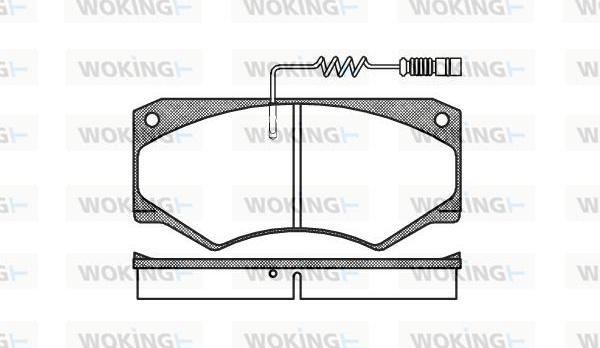 Woking P1473.14 - Kit de plaquettes de frein, frein à disque cwaw.fr