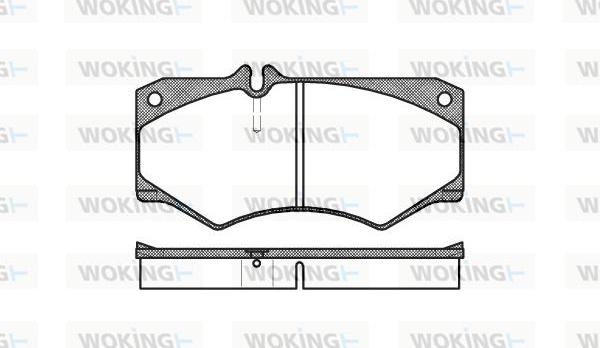 Woking P1473.30 - Kit de plaquettes de frein, frein à disque cwaw.fr