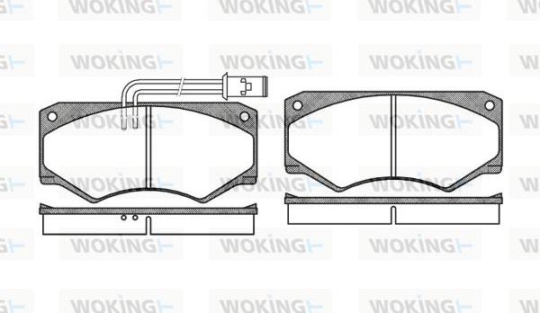 Woking P1473.22 - Kit de plaquettes de frein, frein à disque cwaw.fr