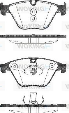 Woking P15963.00 - Kit de plaquettes de frein, frein à disque cwaw.fr