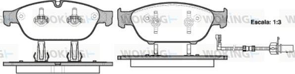 Woking P15413.02 - Kit de plaquettes de frein, frein à disque cwaw.fr