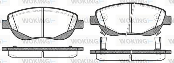 Woking P15483.02 - Kit de plaquettes de frein, frein à disque cwaw.fr