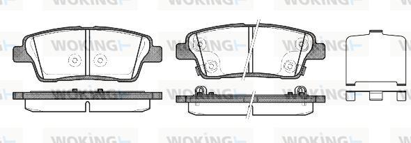 Woking P15583.02 - Kit de plaquettes de frein, frein à disque cwaw.fr