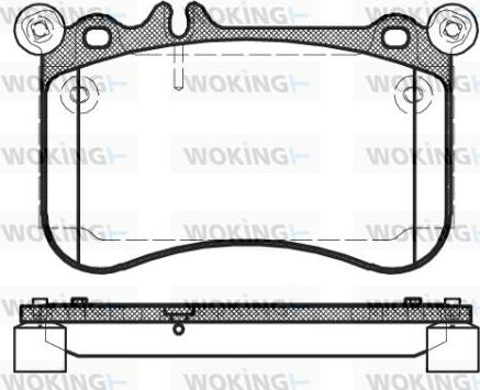 Woking P15653.00 - Kit de plaquettes de frein, frein à disque cwaw.fr