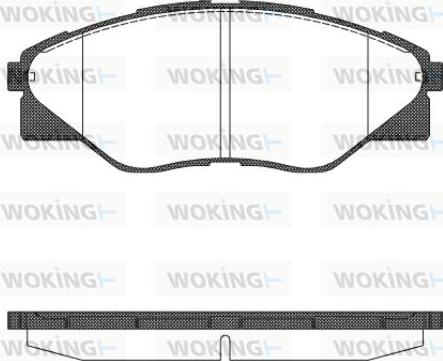 Woking P15663.00 - Kit de plaquettes de frein, frein à disque cwaw.fr