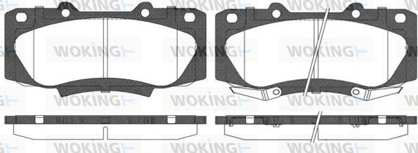 Woking P15683.02 - Kit de plaquettes de frein, frein à disque cwaw.fr