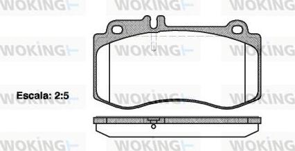 Woking P15063.00 - Kit de plaquettes de frein, frein à disque cwaw.fr