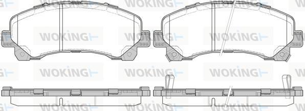 Woking P15073.00 - Kit de plaquettes de frein, frein à disque cwaw.fr