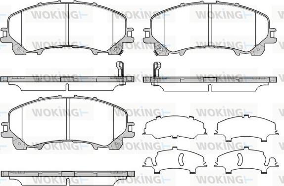 Woking P15073.12 - Kit de plaquettes de frein, frein à disque cwaw.fr