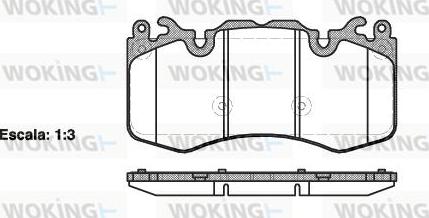 Woking P15103.00 - Kit de plaquettes de frein, frein à disque cwaw.fr