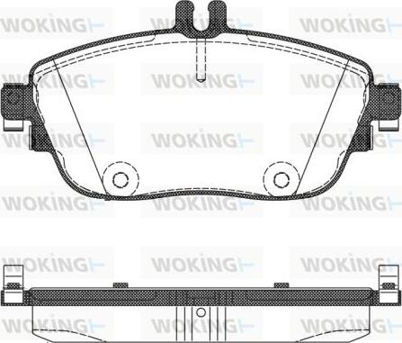 Woking P15853.08 - Kit de plaquettes de frein, frein à disque cwaw.fr