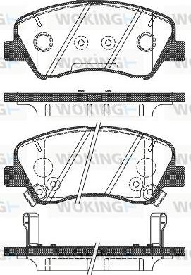 Woking P15883.02 - Kit de plaquettes de frein, frein à disque cwaw.fr