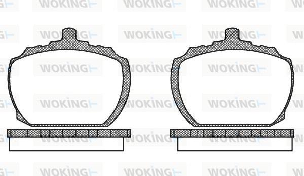 Woking P1583.10 - Kit de plaquettes de frein, frein à disque cwaw.fr