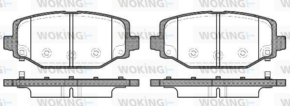 Woking P15833.04 - Kit de plaquettes de frein, frein à disque cwaw.fr