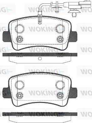 Woking P15393.11 - Kit de plaquettes de frein, frein à disque cwaw.fr