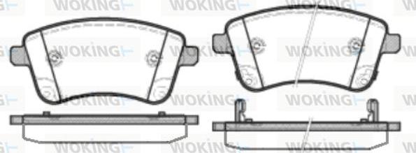 Woking P15353.02 - Kit de plaquettes de frein, frein à disque cwaw.fr