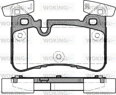 Woking P15293.00 - Kit de plaquettes de frein, frein à disque cwaw.fr